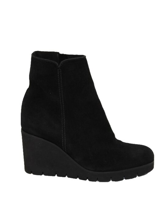 La Canadienne Wedge High (3-3.9 in) Heel Height Boots for  New! La Canadienne Go Suede Wedge Bootie Size 8.5 Black Platform DD203A